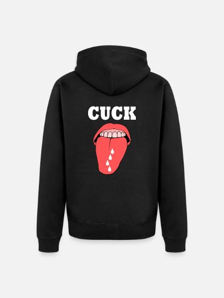 cuckold cuck - Veste à capuche bio Premium Unisexe - noir