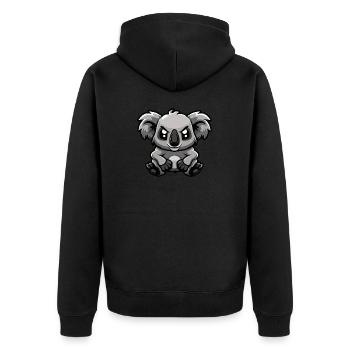 Bande dessinée Koala - Veste à capuche bio Premium Unisexe - noir - Dos - Nico (187cm)
