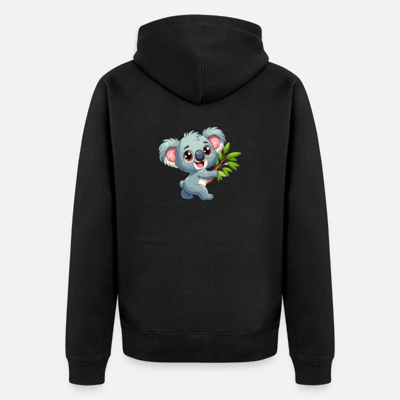 Koala - Veste à capuche bio Premium Unisexe - noir