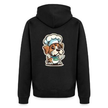 Gourmet Pup - Veste à capuche bio Premium Unisexe - noir - Dos - Nico (187cm)
