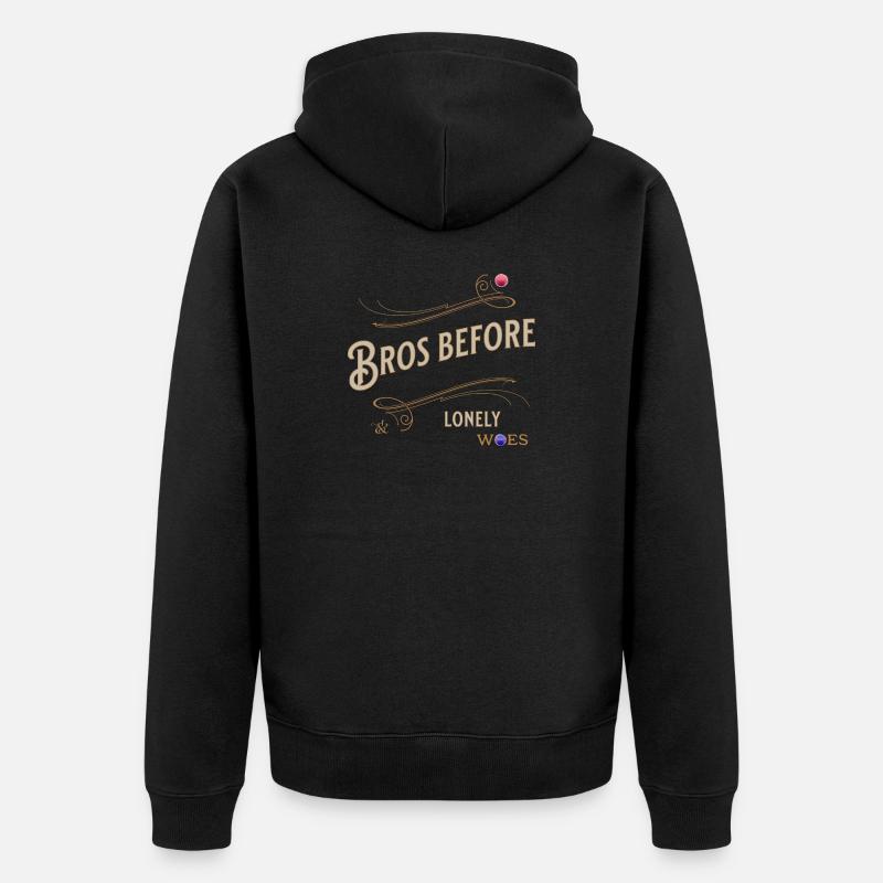 Fraternité Bros Amitié Loyal Solidaire - Veste à capuche bio Premium Unisexe - noir