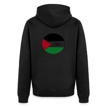 Palestiniens Palestiniens - Veste à capuche bio Premium Unisexe - noir - Dos - Nico (187cm)