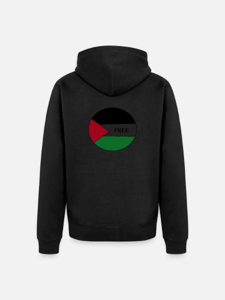 Palestiniens Palestiniens - Veste à capuche bio Premium Unisexe - noir