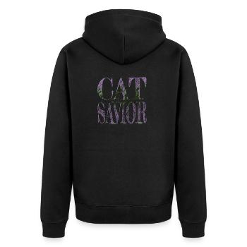 Idée de cadeau propriétaire de chien beagle amour heureux - Veste à capuche bio Premium Unisexe - noir - Dos - Nico (187cm)