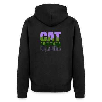 Anniversaire Persian Business Cat T-shirts - Veste à capuche bio Premium Unisexe - noir - Dos - Nico (187cm)
