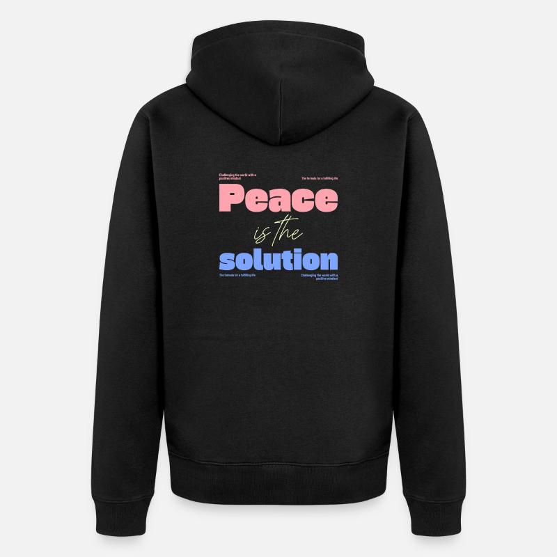 Santé mentale - Veste à capuche bio Premium Unisexe - noir
