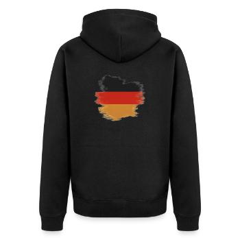 Drapeau Allemagne Allemagne - Veste à capuche bio Premium Unisexe - noir - Dos - Nico (187cm)