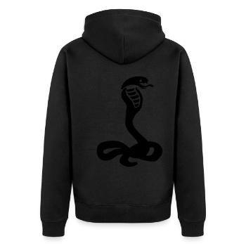 Cobra serpent - Veste à capuche bio Premium Unisexe - noir - Dos - Nico (187cm)