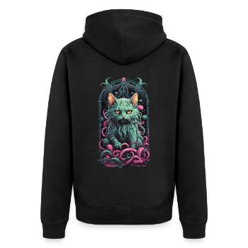 Chats démon Underworld occulte Halloween Design - Veste à capuche bio Premium Unisexe - noir - Dos - Nico (187cm)