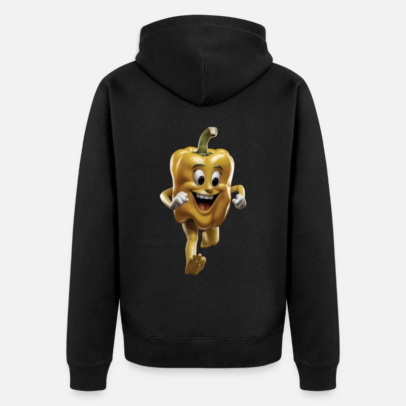 Paprika Geschenk - Unisex Premium Bio Zip Hoodie - Schwarz