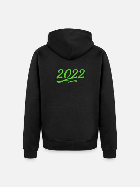 2022 - Veste à capuche bio Premium Unisexe - noir