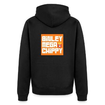 BINLEY Méga chippy - Veste à capuche bio Premium Unisexe - noir - Dos - Nico (187cm)