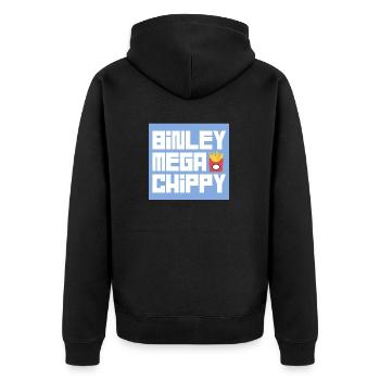 BINLEY méga chippy - Veste à capuche bio Premium Unisexe - noir - Dos - Nico (187cm)