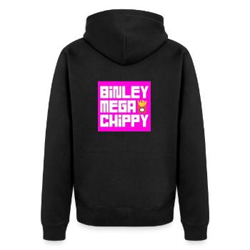 Binley Mega Chippy - Veste à capuche bio Premium Unisexe - noir - Dos - Nico (187cm)