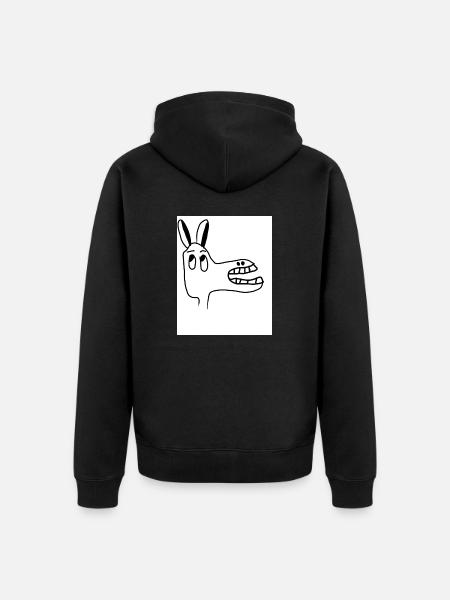 donkey - Unisex Premium Organic Zip Hoodie - black