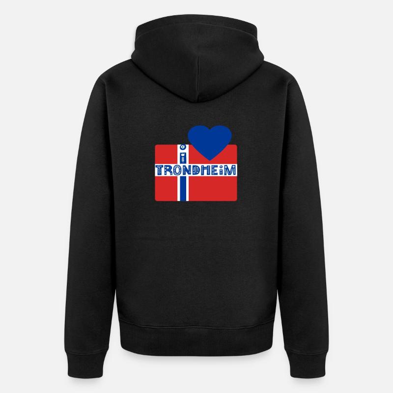 Trondheim - Veste à capuche bio Premium Unisexe - noir