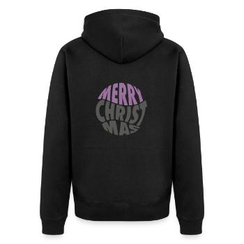 Joyeux Noël Ho-ho-ho - Veste à capuche bio Premium Unisexe - noir - Dos - Nico (187cm)