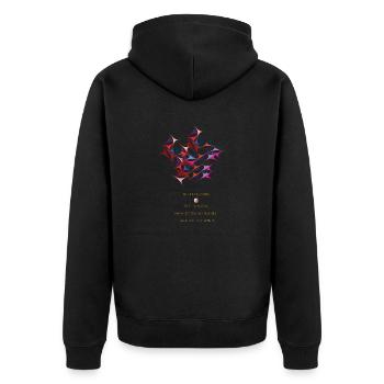 génie - Veste à capuche bio Premium Unisexe - noir - Dos - Nico (187cm)