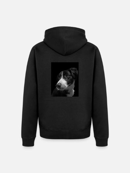 rek image 3319 - Unisex Premium Bio Zip Hoodie - Schwarz