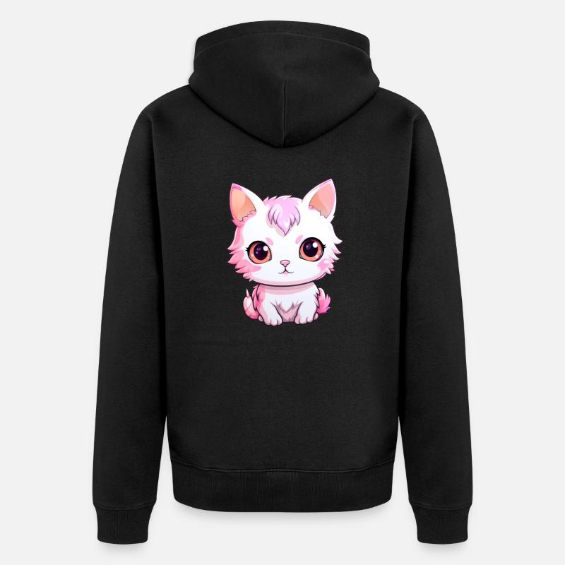 Bébé chat - Veste à capuche bio Premium Unisexe - noir