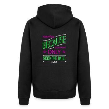 Fun Sport Mixed Martial Arts Judo Karate Cool - Unisex Premium Organic Zip Hoodie - black - Back - Nico (187cm)