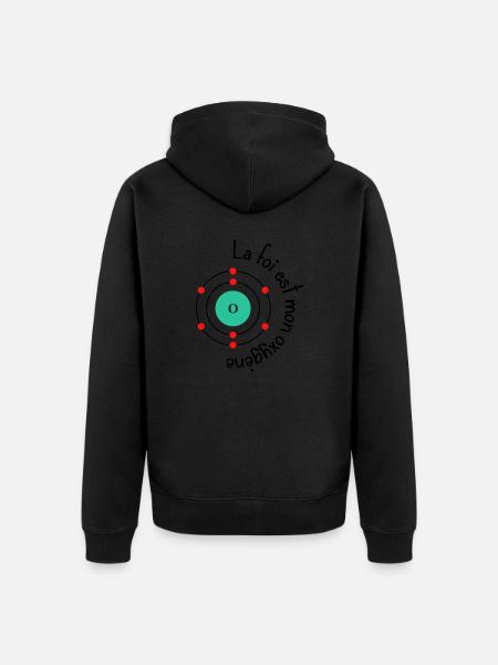 Foi oxygène - Veste à capuche bio Premium Unisexe - noir