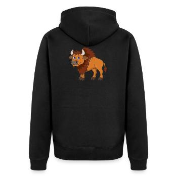 bison - Veste à capuche bio Premium Unisexe - noir - Dos - Nico (187cm)