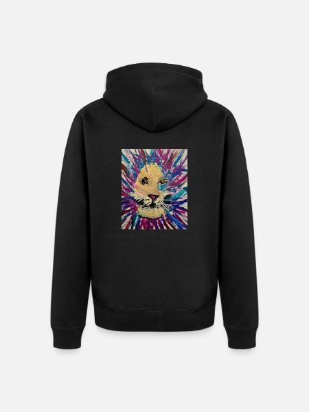 Lucas Löwe - Unisex Premium Bio Zip Hoodie - Schwarz