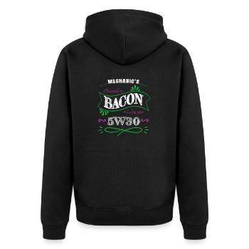 Joke Statement Funny Quote Baseball Gift - Unisex Premium Organic Zip Hoodie - black - Back - Nico (187cm)