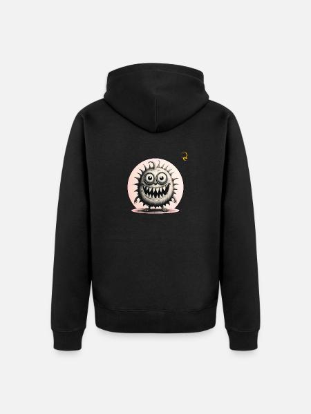 GOOD VIRUS - Unisex Premium Organic Zip Hoodie - black