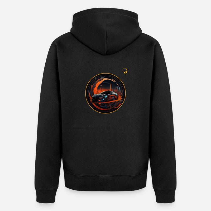 MEIN TRAUMAUTO - Unisex Premium Bio Zip Hoodie - Schwarz