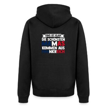 Français Français France - Veste à capuche bio Premium Unisexe - noir - Dos - Nico (187cm)