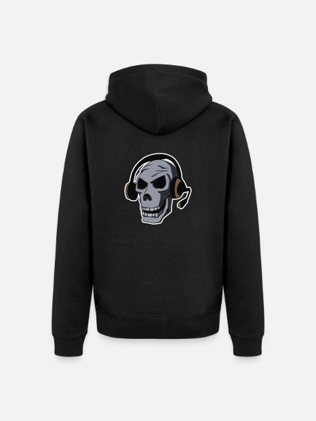 Gamerskull - Unisex Premium Bio Zip Hoodie - Schwarz
