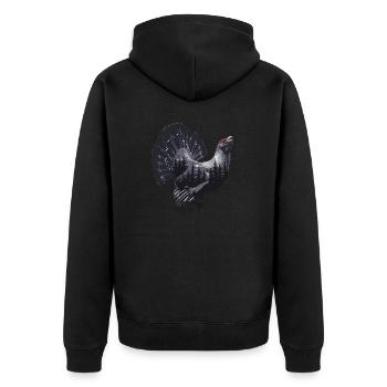 Grand tétras - Veste à capuche bio Premium Unisexe - noir - Dos - Nico (187cm)