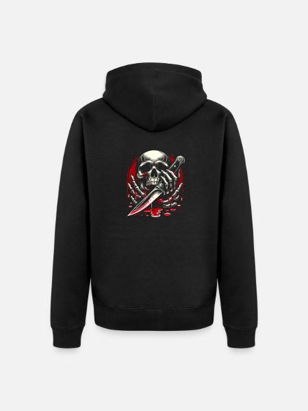 The Reaper - Unisex Premium Organic Zip Hoodie - black