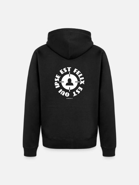 Qui Ipse Est - Unisex Premium Organic Zip Hoodie - black