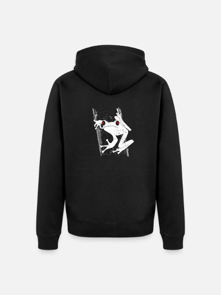 Grenouille - Veste à capuche bio Premium Unisexe - noir
