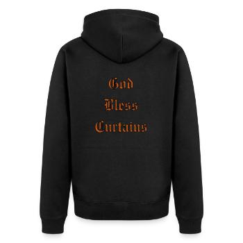 GodBlessRideaux - Veste à capuche bio Premium Unisexe - noir - Dos - Nico (187cm)