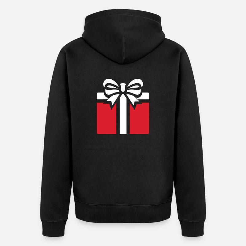 Eingewickeltes Wunder - Unisex Premium Bio Zip Hoodie - Schwarz