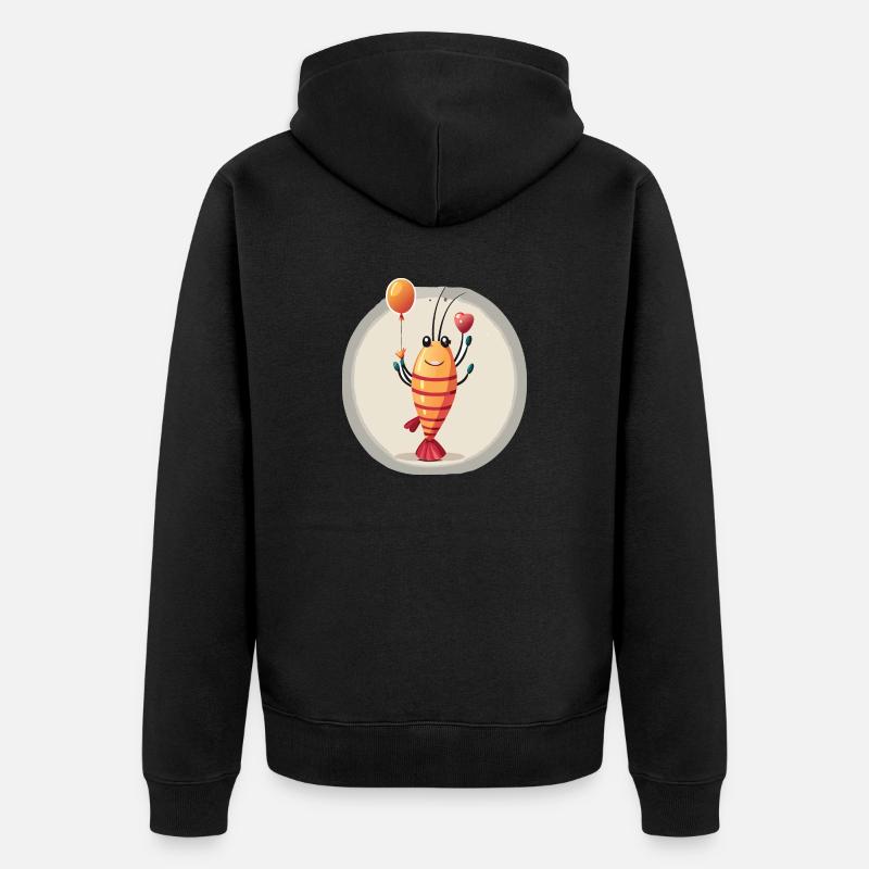 crevette - Veste à capuche bio Premium Unisexe - noir