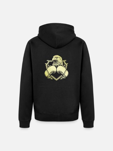 Eagle Boxer - Veste à capuche bio Premium Unisexe - noir