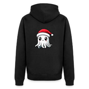 Méduse Noël - Veste à capuche bio Premium Unisexe - noir - Dos - Nico (187cm)