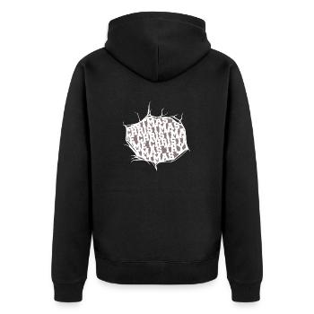 present birthday present bodybuilder joke - Unisex Premium Organic Zip Hoodie - black - Back - Nico (187cm)
