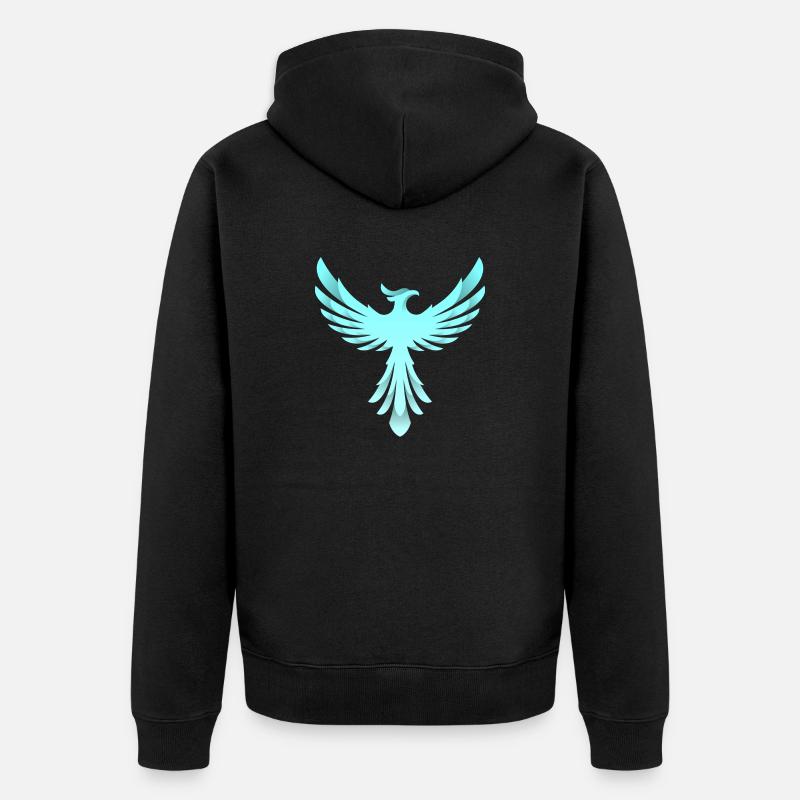 Logo du Phénix - Veste à capuche bio Premium Unisexe - noir