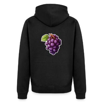 Vignes sombres - Veste à capuche bio Premium Unisexe - noir - Dos - Nico (187cm)