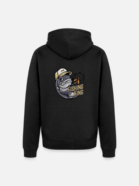 Perch - Unisex Premium Organic Zip Hoodie - black