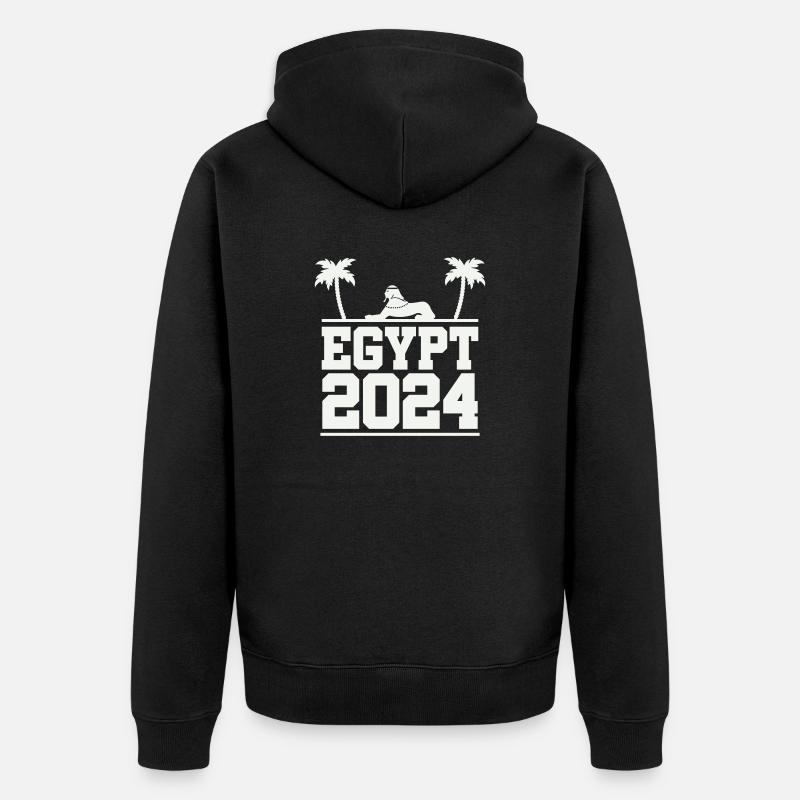 Égypte 2024 - Veste à capuche bio Premium Unisexe - noir