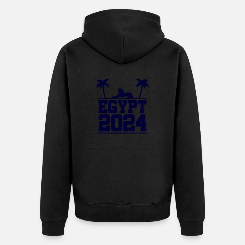 Égypte 2024 - Veste à capuche bio Premium Unisexe - noir