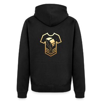 kiteboarding - Unisex Premium Organic Zip Hoodie - black - Back - Nico (187cm)