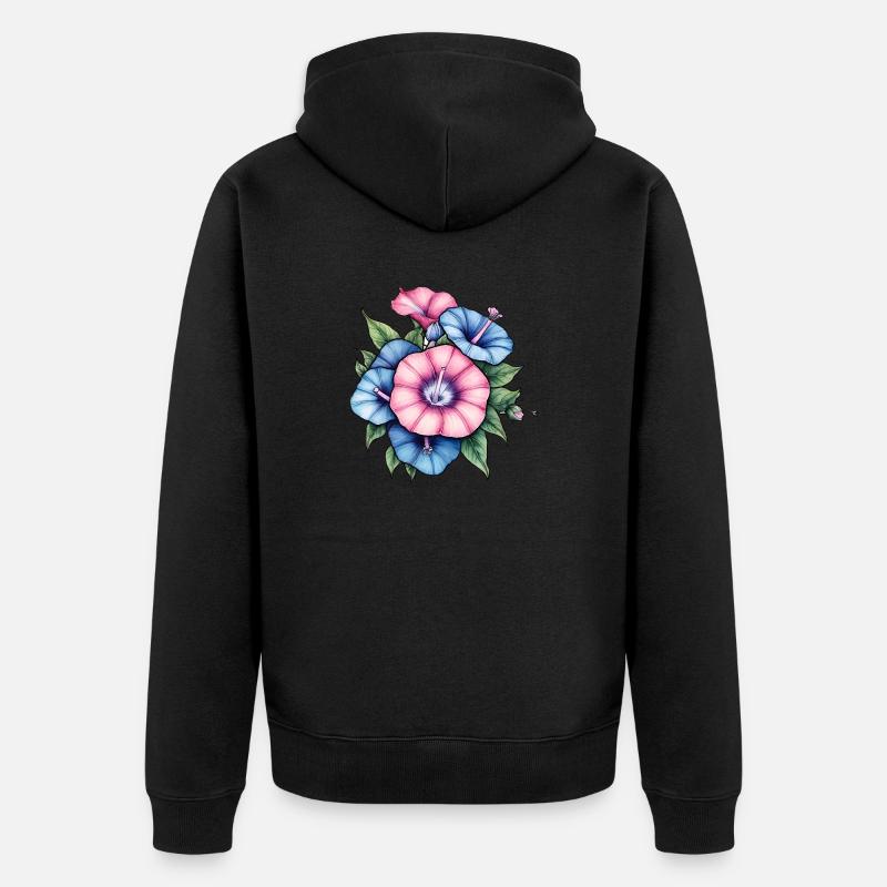 Gloire du matin - Veste à capuche bio Premium Unisexe - noir